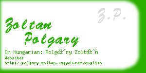 zoltan polgary business card